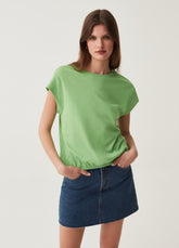 Ovs Cotton T-Shirt With Kimono Sleeves
